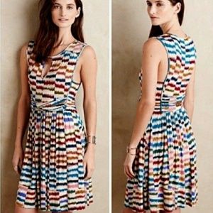 Anthropologie Maeve Sennebec Multicolored Dress